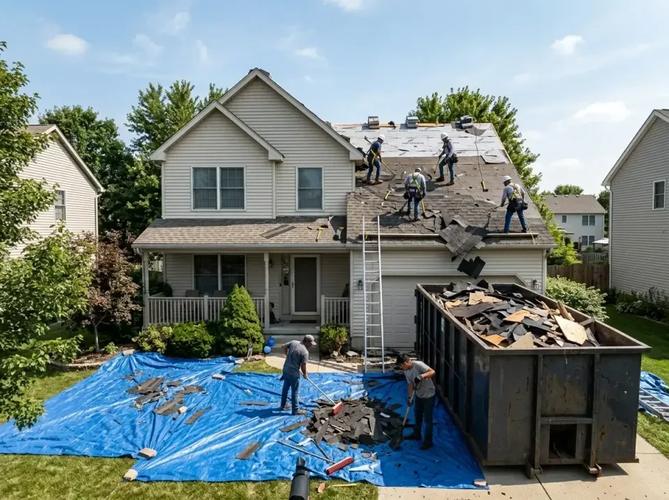 roof-replacement-debris-remova-004 — frequently asked questions, Cheapest Dumpster Rentals in Lexington, IL